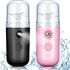 Honoson 2 Pieces Nano Facial Mister, 30 ml Mini Face Humidifier, USB Rechargeable Handy Skin Care Machine for Hydrating