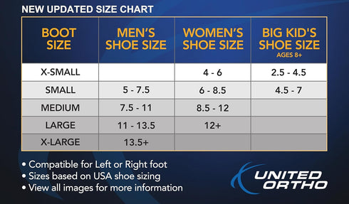 United Ortho Medium Air Cam Walker Fracture Boot Liner
