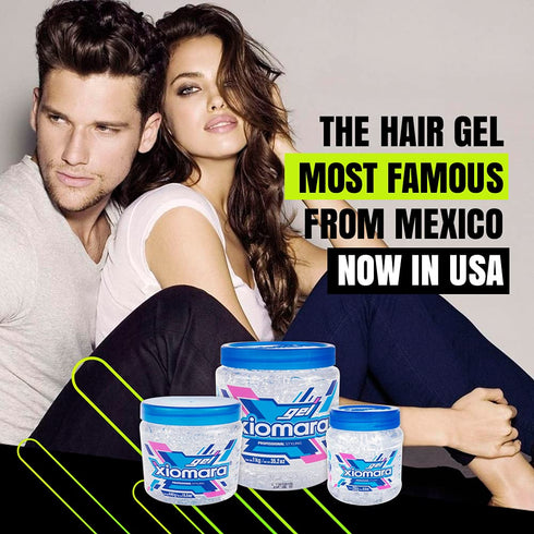Xiomara Professional Hair Styling Gel with Aloe Vera, 2-Pack of 35 Oz Each Jars