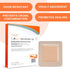 MedVance Bordered Silver Silicone Ag Sterile Absorbent Antibacterial Dressing 4"x 4" 5 Count