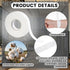 Thinp 2 0.5 Inch 32.8 Pcs White Athletic Tape, X Ft/Roll Strong Adhesive Finger Tape for Sports Breathable Cotton