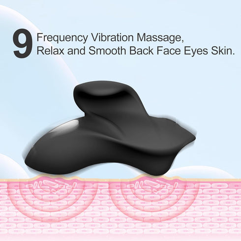 Portable Back Massage Ball, Waterproof & Rechargeable Powerful Multifunctional Finger and Neck Mini Vibration Massager