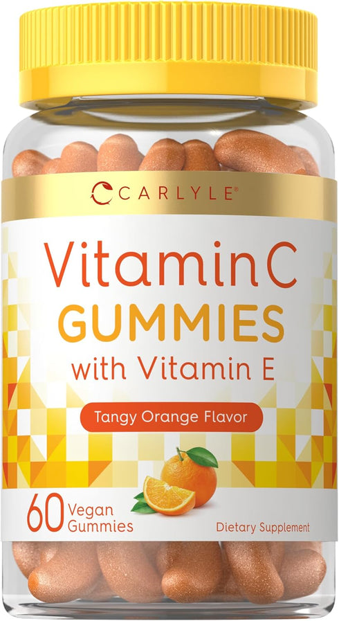 Carlyle Vitamin C Gummies | 60 Count | Orange Flavor | with