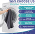 6 Pcs Extra Large Microfiber Cleaning Cloth (30" x 20") - Washable, Reusable, Streak Free, Lint Free for Home & Office