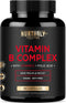 Vitamin B Complex with Vitamin C, 90 Capsules, All Essential B Vitamins for Energy, Immunity & Mood Support