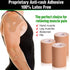 3 Pack Kinesiology Tape, Water Resistant Muscle Support Adhesive Sport Tape for Pain Relief, Tan 4in 5.5yd
