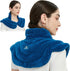 Microwavable Heat Pad for Neck and Shoulders, Weighted Moist Heating Wrap for Pain Relief, Blue