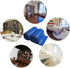 10 Gallon Kitchen Garbage Bags with Drawstring, Blue, 2 Rolls/110 Bags