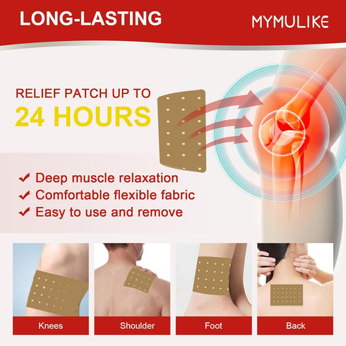 60 Count Tiger patch, Heat Patches for Knee Neck and Shoulder