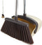 Broom and Dustpan Set, Heavy Dust Broom Combo for Home, Long Handle Dust Pan and Broom Set for Kitchen, Office, Beige