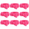 WHAVEL 9 Pack Hot Pink Spa Headband - Soft Fluffy Headband for Washing Face and Makeup