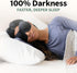 Nidra Contoured Eye Mask for Side Sleepers - 100% Light Blocking Sleep Mask for Travel & Lash Extensions, Purple