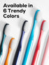 Pack, 6 Count, Extra Soft Manual Toothbrush Deep Cleaning Flossing Toothbrushes for Sensitive Teeth & Receding Gums