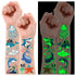 Partywind 130 Styles Luminous Shark Temporary Tattoos for Kids, Glow Shark Birthday Decorations Party Favors (10 Sheets)
