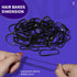 Teenitor 2000pcs Black Hair Rubber Bands, Soft Elastic Hair Ties for Kids Girls Hair Braids