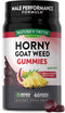Nature's Truth Horny Goat Weed Gummies with Maca Root, 60 Count, Vegan, Non-GMO, Gluten Free, Passion Punch