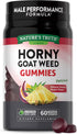 Nature's Truth Horny Goat Weed Gummies with Maca Root, 60 Count, Vegan, Non-GMO, Gluten Free, Passion Punch