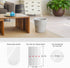 Teivio 2 Gallon 220 Counts Clear Trash Bags, Strong Garbage Bags, Small Plastic Liners for Home Office Kitchen Bathroom