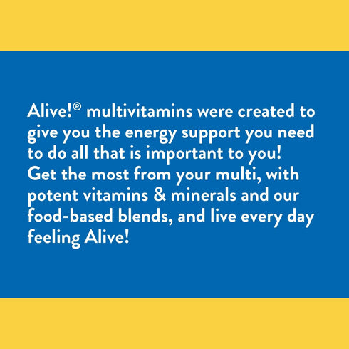 Nature's Way Alive! Men’s 50+ Complete Multivitamin, Supports Multiple Body Systems, 130 Tablets
