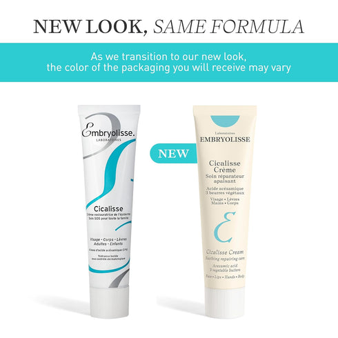 Embryolisse Cicalisse Face Cream. Moisturizer with Hyaluronic Acid that Accelerates Skin's Restoration Process - Daily Skin Care for Face, Body and Lips, All Skin Types - 1.35 Fl Oz