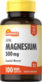 Magnesium Oxide 500mg | 100 Coated Caplets | Vegetarian Supplement by Sundance