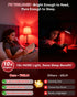 Neporal 7W 670nm Bulbs 100% A19 60W Bulbs Reading,4 Packs Red Light for Sleep, Blue Light Blocking Red Night Light