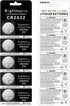 CR2032 Battery 3V Lithium Button Cell Coin, 50 pcs Pack, 2032 Battery