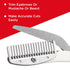 Seki Edge Eyebrow Scissors Comb (SS-605) - Stainless Steel for Trimming Eyebrows, Beards, & Mustaches