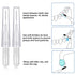 BBTO 100 Pcs Braces Dental Brush Flosser, Interdental Brush Toothpick, Oral Dental Cleaning Tool, White