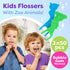 Kids Flossers 2 Pack (100 Total), Cute Animal Shapes, Floss Picks for Kids, Prevent Tooth Decay & Gum Disease, Bubble