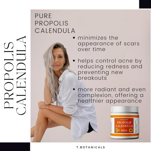 Soothing Propolis Calendula Salve | Herbal Moisturizer Ointment Made in USA
