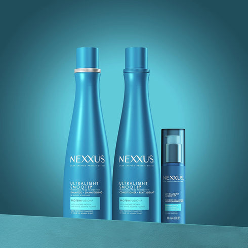 NEXXUS Ultralight Smooth Hair Serum, 4 fl oz, Weightless Smooth Treatment for Dry & Frizzy Hair, Blocks Frizz