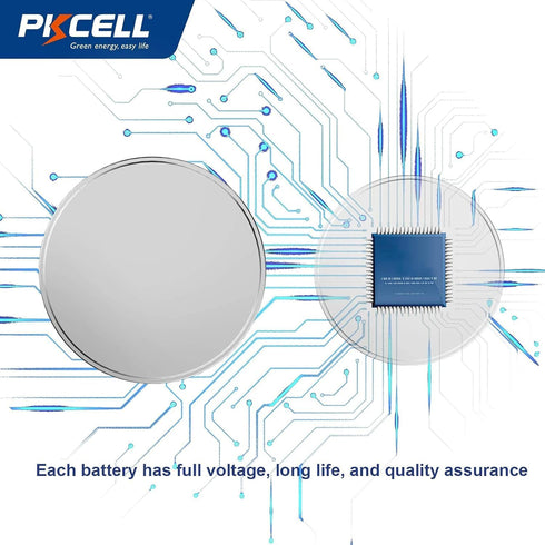 PKCELL AG3 1.5V Battery LR41 392 384 192 Button Alkaline Cell, 5 Count