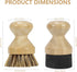 Set, Countertops SAMEBUTECO Cutting Board Care Brush & Oil Applicator Natural Bamboo Handle with Mixed Palm Fiber