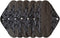 Sigzagor 6 Pieces 12 Inch Heavy Flow Charcoal Bamboo Mama Cloth/Menstrual Pads/Reusable Sanitary