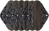 Sigzagor 6 Pieces 12 Inch Heavy Flow Charcoal Bamboo Mama Cloth/Menstrual Pads/Reusable Sanitary