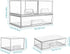 Vtopmart Stackable Storage Drawers Set of 3 - 12" Wide, 4.4'' Tall Clear Plastic Organizer Bins for Makeup, Beauty