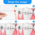100 PCS Floss Threaders, Deep Clean Dental Floss Threader for Braces, Bridges, and Implants, Pack of 2 (Blue)