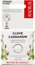 RADIUS Clove Cardamom Dental Floss 55 Yards Vegan & Non-Toxic Oral Care Boost & Designed to Help Fight Plaque Clear - Pack of 4