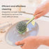 Vigar Florganic Daisy-Shaped Dish Brush with Vase Dish Brush Holder, Dish Brush with Handle, for Pot Scrubber, Kitchen