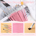 15pcs Nail Paint Brushes Set, Nail Art Brushes for Gel Polish with Rhinestone Picker, Detailing Brush Makeup Set