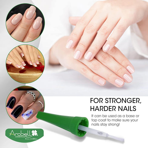 Original Iron Nails Nail Hardener – Nail Strengthener for Damaged, Brittle, Thin Nails – Clear Polish for Growth and