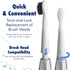 Replacement Electric Toothbrush Heads for Fairywill, Sonic-FX, SnapWhite, Pack of 8, Soft Nylon Charcoal Bristle