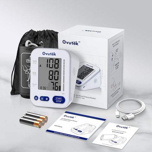 Blood Pressure Monitors for Home Use, Large BP Cuff with 240 Memories for 2 Users, Accurate Upper Arm BP Machine