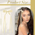 VOBOBE 2PCS Hair Bows for Women and Girls, Gold Tassel Ribbon Bowknot Hair Clips Barrettes