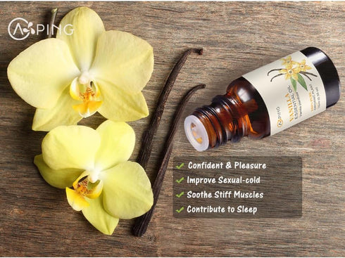 Vanilla, Pineapple, Peach, Clary Sage Essential Oil Set, 4x10ML Organic 100% Pure Plant Oil for Diffuser, Aroma, Spa, Massage, Yoga, Perfume,