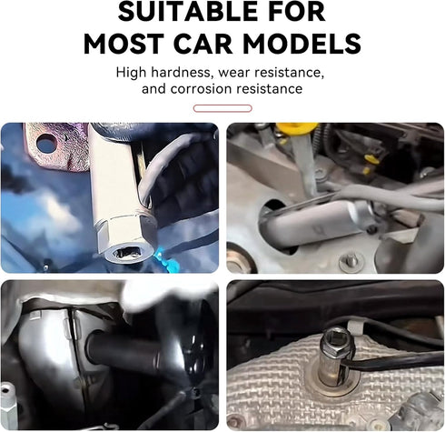 Honibaoto 3/8 Inch 0.37 Inch (22mm) O2 65 Oxygen Sensor Socket with Side Wire Cutout, Drive x fits All Vehicle Removal