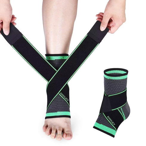 Adjustable Compression Ankle Support Brace for Men Women, Eases Pain and Swelling for Sprained Ankle (X-Large)