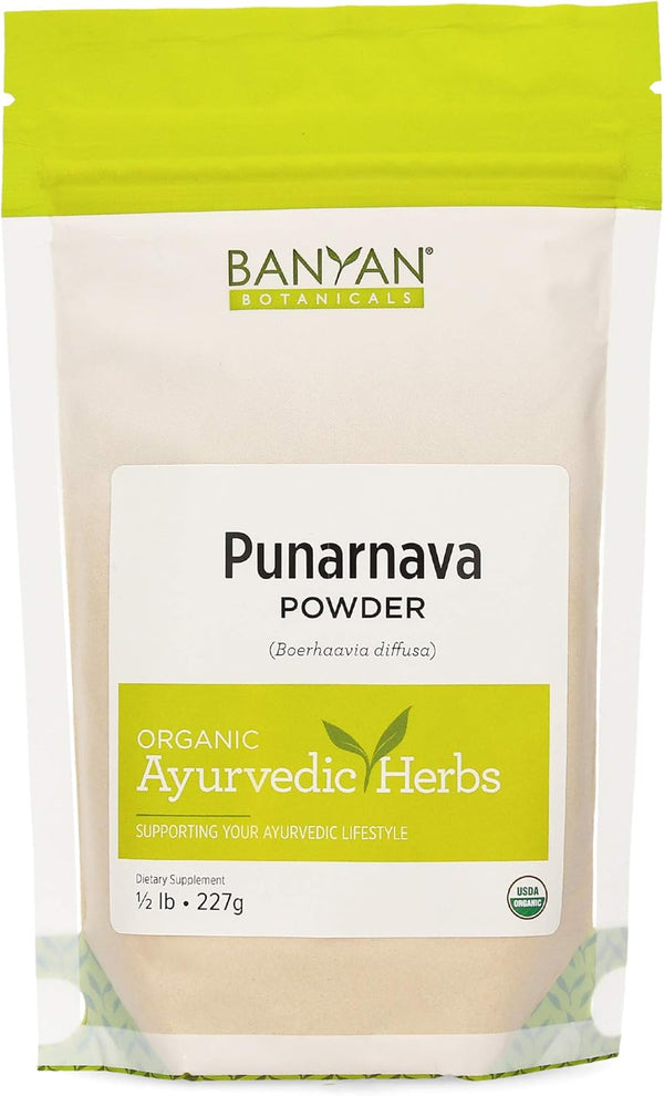 Banyan Botanicals Organic Punarnava Powder – Boerhavia diffusa for Weight Management, Liver & Kidney Support, 1/2 lb,
