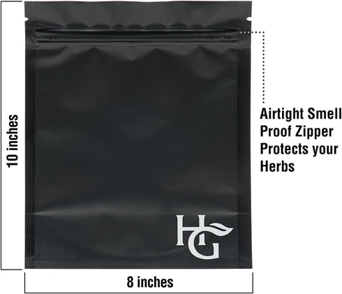 Herb Guard Premium Half LB Storage Bags - Airtight Seal Keeps Contents Fresh for Months, Pack of 15